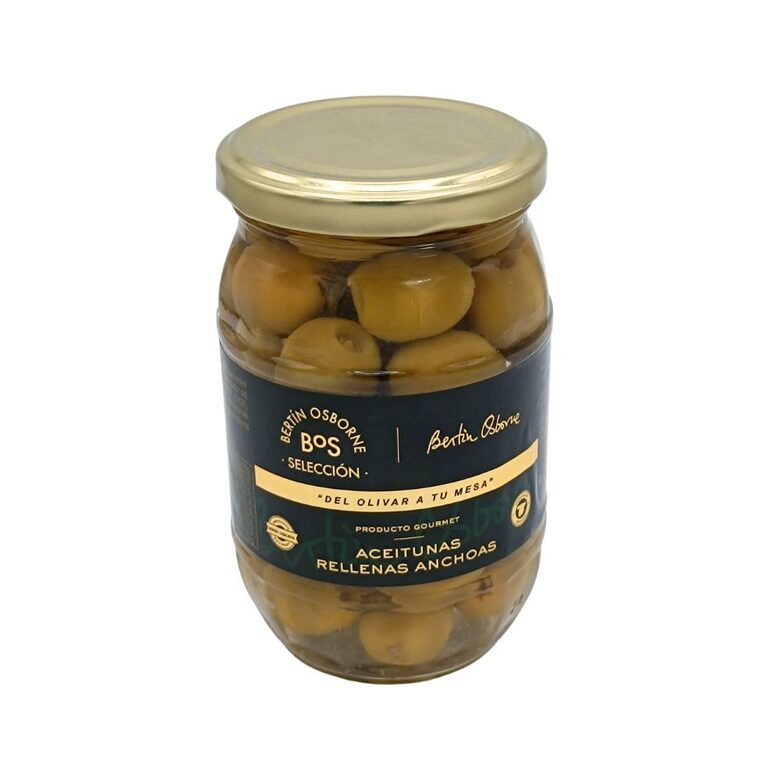 Zaļās olīvas ar anšovu pildījumu (BOS Selection)