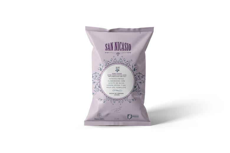 San Nicasio potato chips and Himalayan pink salt