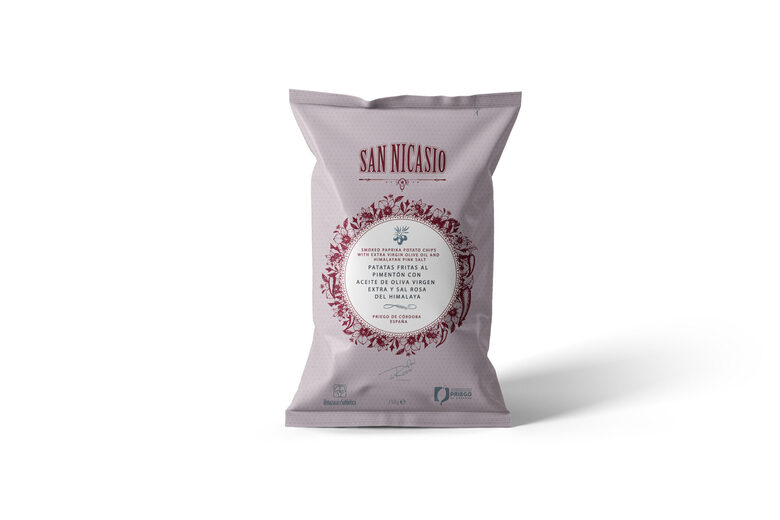 San Nicasio kartupeļu čipsi ar kūpinātu papriku