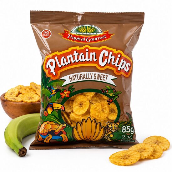 Plantain čipsi dabīgi saldie - 85g
