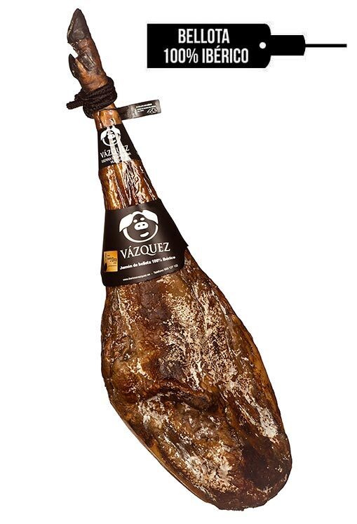 Jamon Bellota 100% Iberico (melnā etiķete) - vesela kāja