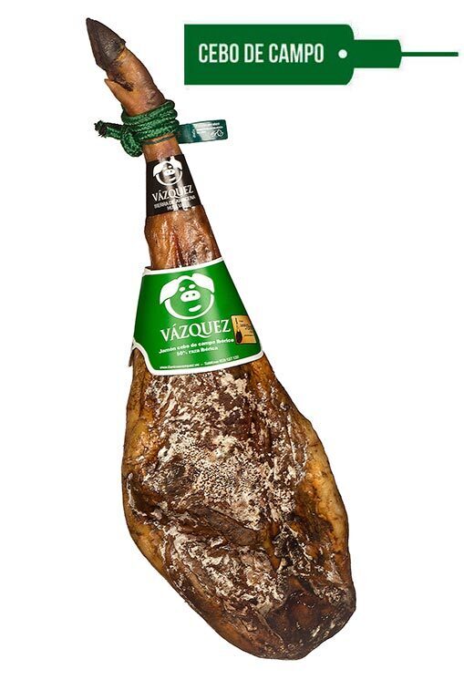 Jamon Cebo Campo Iberico (zaļā etiķete) - vesela kāja