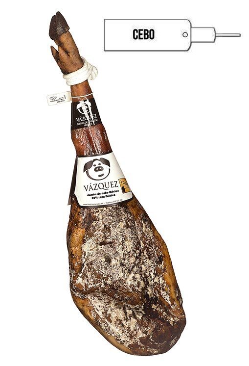Jamon Cebo Iberico (baltā etiķete) - vesela kāja